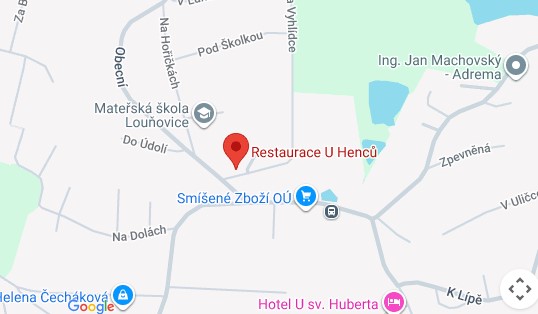 Mapa U Henců